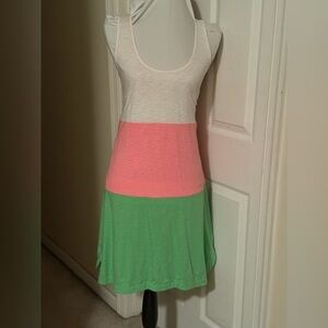 Lilly Pulitzer White, Pink, and Green Mini Dress